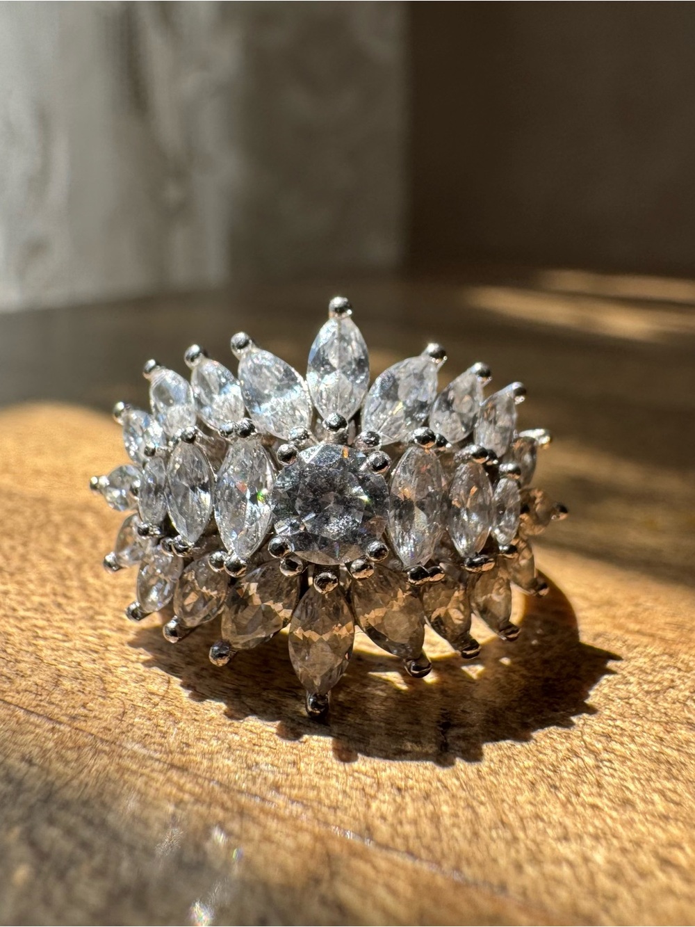 925 Sterling Silver FZN Ring - Size 6
